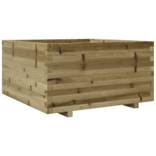 vidaXL impregnált fenyőfa kerti virágláda 90 x 90 x 49,5 cm kerti tárolás