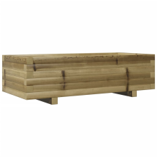 vidaXL impregnált fenyőfa kerti virágláda 90x40x26,5 cm kerti tárolás
