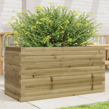vidaXL impregnált fenyőfa kerti virágláda 90x40x46 cm kerti tárolás