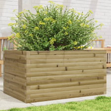 vidaXL impregnált fenyőfa kerti virágláda 90x60x46 cm kerti dekoráció
