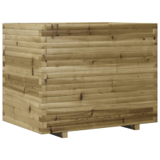 vidaXL impregnált fenyőfa kerti virágláda 90x60x72,5 cm kerti tárolás