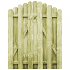 vidaXL Impregnált fenyőfa kertkapu 100 x 125 cm kerti bútor