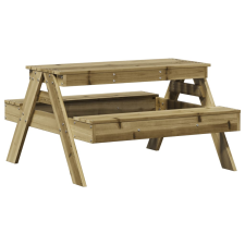 vidaXL impregnált fenyőfa piknikasztal gyerekeknek 88 x 97 x 52 cm (832600) kerti bútor