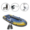 vidaXL Intex challenger 3 forgómotoros felfújható csónak tartóbakkal