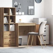 vidaXL Íróasztal Mesteri tölgy Szerelt fa 70 x 50 x 76 cm Egyszerű íróasztal