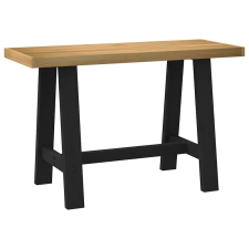 vidaXL íróasztal NOAIN A alakú lábak 120x50x75 cm tömör fa fenyőfa íróasztal