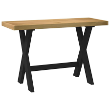 vidaXL íróasztal NOAIN X alakú lábak 120x50x75 cm tömör fa fenyőfa íróasztal