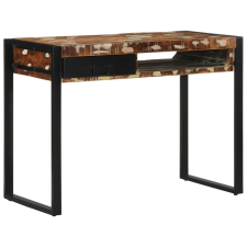 vidaXL íróasztal többszínű 100x50x75 cm tömörfa, újrahasznosított fa íróasztal