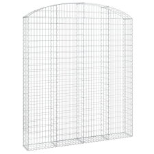 vidaXL íves horganyzott vas gabion kosár 200x30x220/240 cm (153471) kerti tárolás