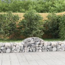 vidaXL íves horganyzott vas gabion kosár 200x50x40/60 cm kerti tárolás