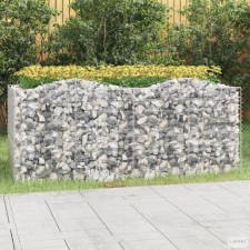 vidaXL Íves horganyzott vas gabion magaságyás 200 x 100 x 100 cm kerti tárolás