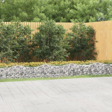 vidaXL Íves horganyzott vas gabion magaságyás 800x100x50 cm kerti tárolás