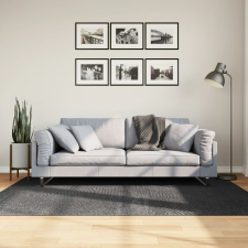 vidaXL IZA antracit rövid szálú skandináv stílusú szőnyeg 140 x 200 cm lakástextília