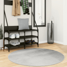 vidaXL IZA szürke rövid szálú skandináv stílusú szőnyeg Ø 120 cm lakástextília