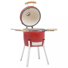 vidaXL Kamado kerámia füstölővel kombinált grillező 81 cm grillsütő