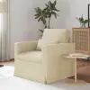 vidaXL Kanapé Krém 78 x 78 x 80 cm szövet