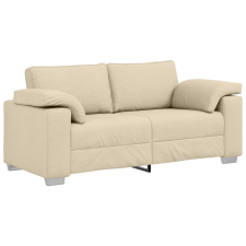 vidaXL Kanapé Krém Textil Közepes Tartós Kanapé Négyszögletes (4105234) bútor
