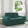 vidaXL Kanapé Sötétzöld 162 x 80 x 82 cm szövet