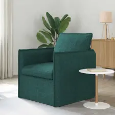 vidaXL Kanapé Sötétzöld 75 x 82 x 85 cm szövet bútor