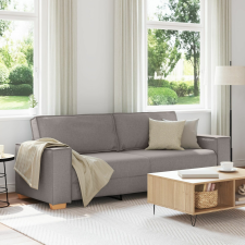 vidaXL Kanapé Szék Világosszürke 59 cm Textil Taupe Poliészter keverék bútor