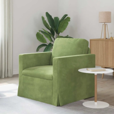 vidaXL Kanapé Világos zöld 78 x 78 x 80 cm Bársony bútor