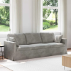 vidaXL Kanapé Világosszürke 228 x 78 x 80 cm Bársony
