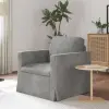 vidaXL Kanapé Világosszürke 78 x 78 x 80 cm Bársony