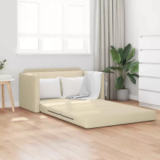  vidaXL Kanapéágy 110cm Krém szövet bútor