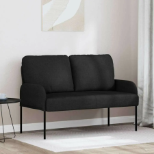 vidaXL Kanapék párnával 110cm Fekete Furnér bútor