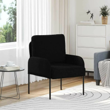 vidaXL Kanapék párnával 55cm Fekete Furnér bútor