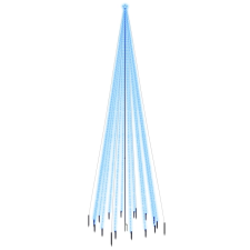 vidaXL karácsonyfa cövekkel 1134 kék LED-del 800 cm (343565) műfenyő