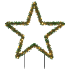 vidaXL karácsonyi csillag fénydekoráció cövekekkel 80 LED 60 cm (357725) karácsonyfa izzósor