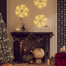 vidaXL karácsonyi hópehely 48 meleg fehér LED-del karácsonyi dekoráció