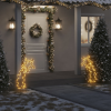 vidaXL karácsonyi hullócsillag fénydekoráció cövekekkel 115 LED 89 cm