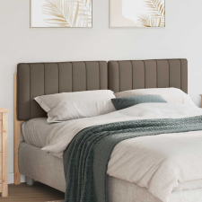 vidaXL Kárpitozott fejtámla Barna és taupe 150 cm Tömör fenyőfa ágy és ágykellék