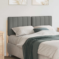 vidaXL Kárpitozott fejtámla fejtámlával Barna és Világosszürke 120 cm ágy és ágykellék