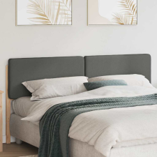 vidaXL Kárpitozott fejtámla fejtámlával Barna és Világosszürke 200 cm ágy és ágykellék