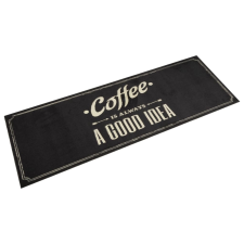 vidaXL kávé feliratos mosható bársony konyhaszőnyeg 60 x 180 cm lakástextília