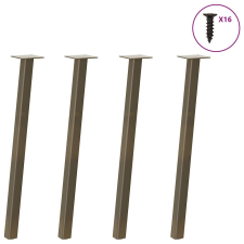 vidaXL Kávéasztal lábak 4 db természetes acél 72 cm acél bútor
