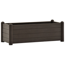vidaXL kávészínű kerti PP magaságyás 100 x 43 x 35 cm (313976) kerti tárolás