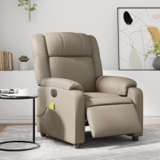 vidaXL kávészínű műbőr elektromos dönthető masszázsfotel masszázsfotel