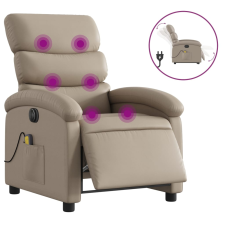 vidaXL kávészínű műbőr elektromos dönthető masszázsfotel (3204039) masszázsfotel