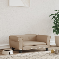 vidaXL Kávészínű műbőr kutyaágy 70 x 45 x 30 cm szállítóbox, fekhely kutyáknak