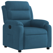 vidaXL kék bársony dönthető fotel (373510) bútor