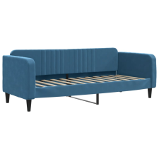 vidaXL kék bársony kanapéágy 80 x 200 cm (354078) ágy és ágykellék