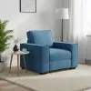 vidaXL kék bársony kanapéfotel 100x78x84 cm