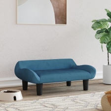vidaXL kék bársony kutyaágy 70 x 40 x 24 cm szállítóbox, fekhely kutyáknak