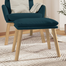 vidaXL kék bársony lábzsámoly 45 x 29,5 x 39 cm bútor