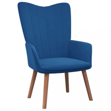 vidaXL kék bársony pihenőfotel bútor