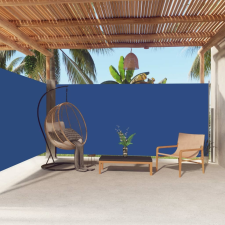vidaXL kék behúzható oldalsó napellenző 180 x 600 cm kerti bútor